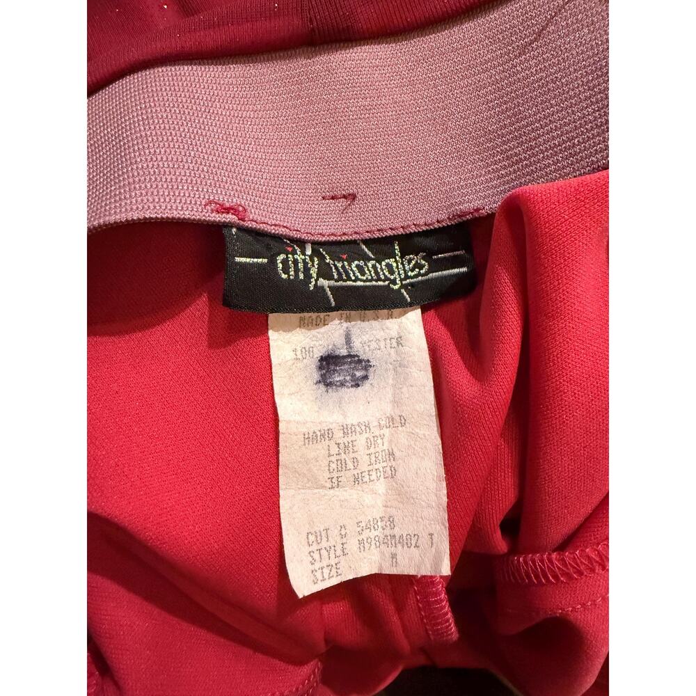 Vintage Y2K Magenta Mermaid Prom Dress | Pink Glitter Gown | Mesh Ruffle | XS - Picture 11 of 11